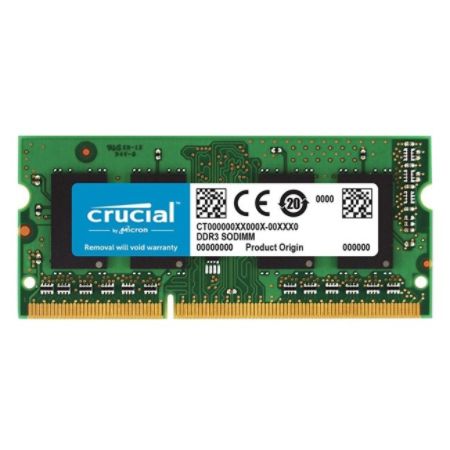 Crucial 8GB, 204-pin SODIMM, DDR3 PC3-12800 Memory Module