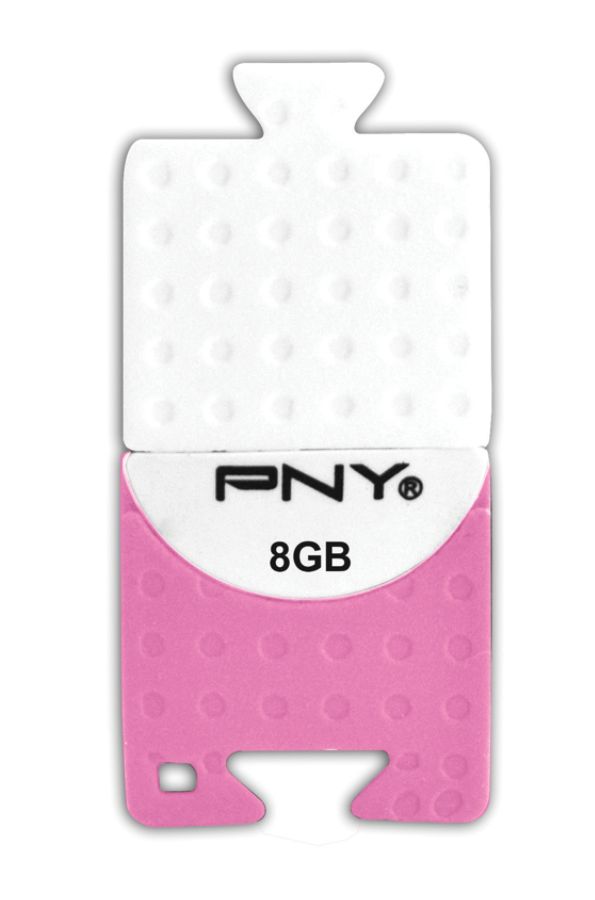 PNY Connect Attach&eacute; USB Flash Drive, 8GB, Pink