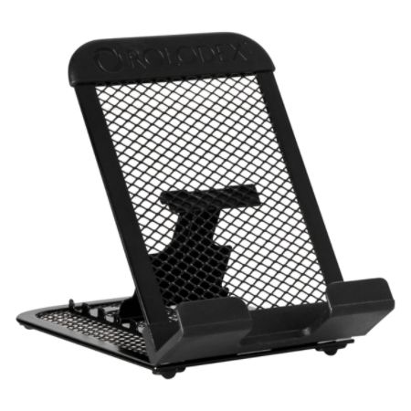 Rolodex&reg; Mobile Device Stand For Most Tablets, Smartphones And E-Readers, 5"H x 3 3/8"W x 1 1/2"D, Black