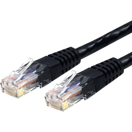 StarTech.com 1 ft Black Molded Cat6 UTP Patch Cable - ETL Verified