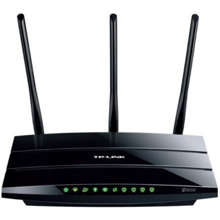 TP-LINK TD-W8980 N600 Wireless Dual Band Gigabit ADSL2+ Modem Router, 2.4GHz 300Mbps+5Ghz 300Mbps, 2 USB Ports for File Sharing, IPv6 Compatible