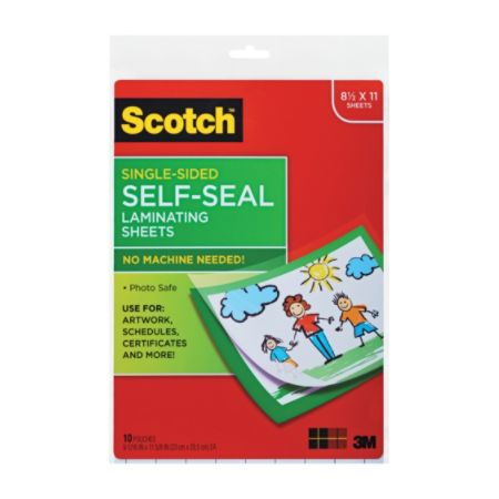 scotch sheets laminating pack clear