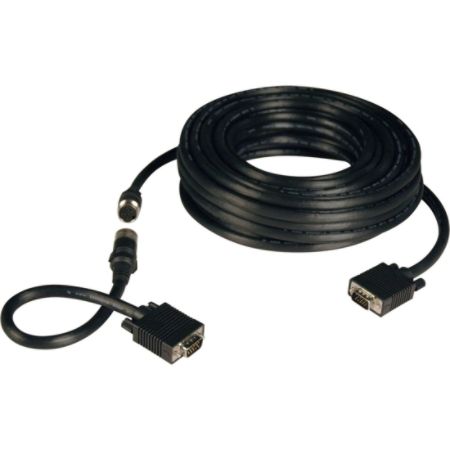 Tripp Lite VGA Coax Monitor Easy Pull Cable , High Resolution cable with RGB coax