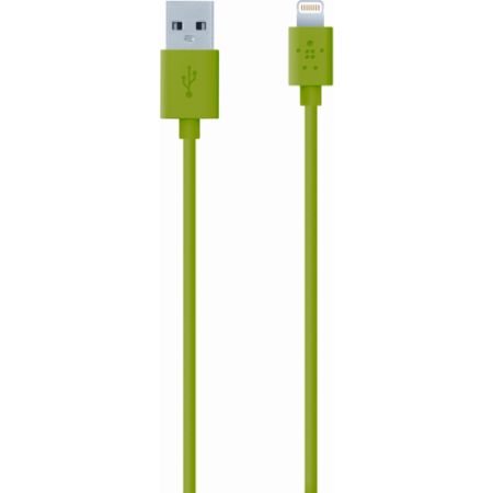 Belkin&reg; Lightning/USB ChargeSync Cable For iPhone 5&reg;, iPod&reg; & iPad&reg;, 4', Green