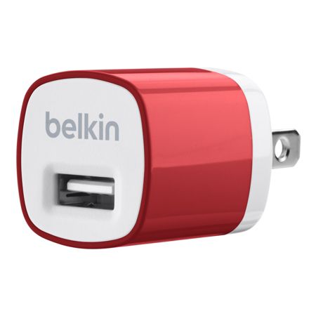 Belkin&reg; MIXIT 5-Watt Home Charger, Red/White