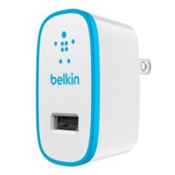 Belkin&reg; 2.1-Amp Home Charger, Blue/White