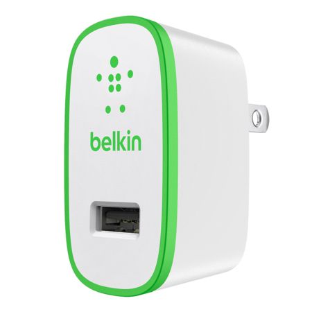 Belkin&reg; 2.1-Amp Home Charger, Green/White
