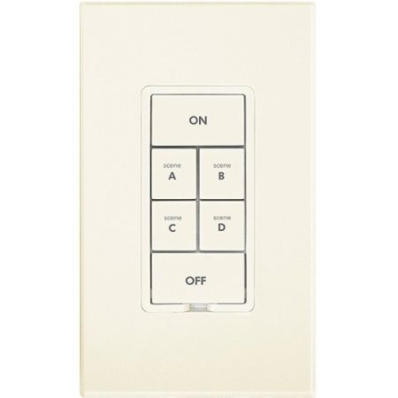 Insteon 2334-234 Keypad Dimmer Switch (Dual-Band), 6-Button, Almond