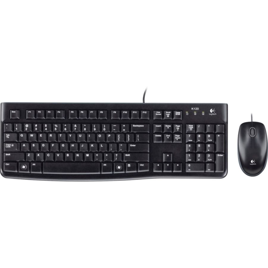 Logitech Wired Desktop Set MK120 Black
