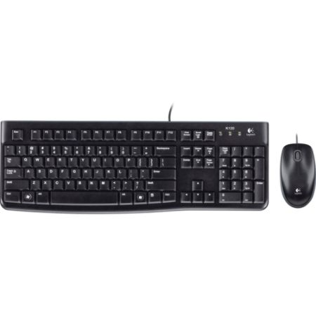 Logitech Wired Desktop Set MK120, Black