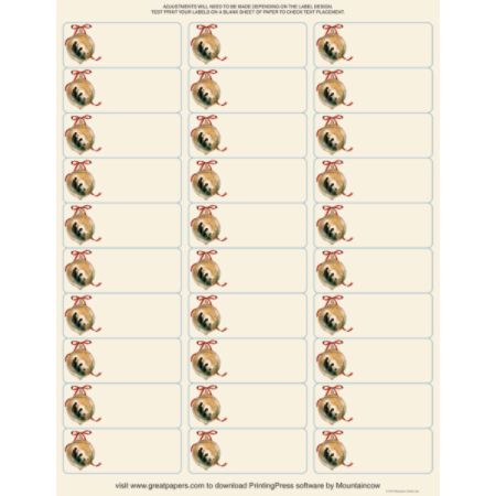 Great Papers! Holiday Address Labels, 2 5/8" x 1", Holy Family, Pack Of 300