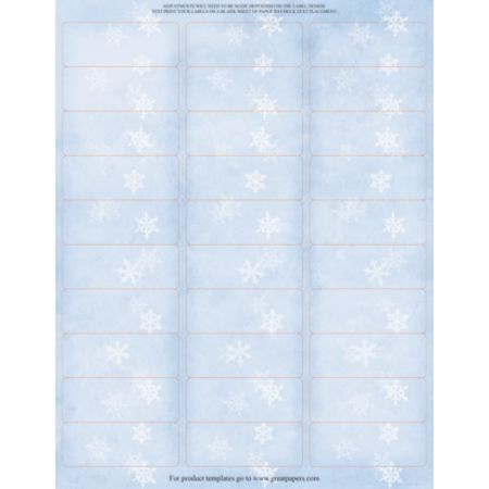 Great Papers! Holiday Address Labels, 2 5/8" x 1", Winter Flakes, Pack Of 300