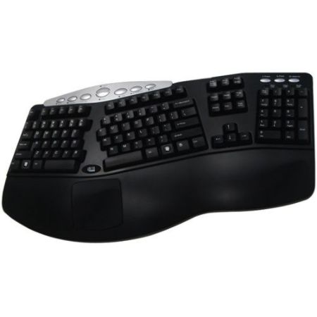 Adesso PCK-208B Tru-Form Media Contoured Ergonomic Keyboard
