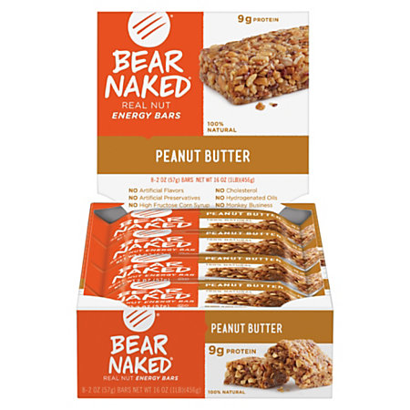 Keebler Bear Naked Peanut Butter Nut Energy Bars - 8 per 