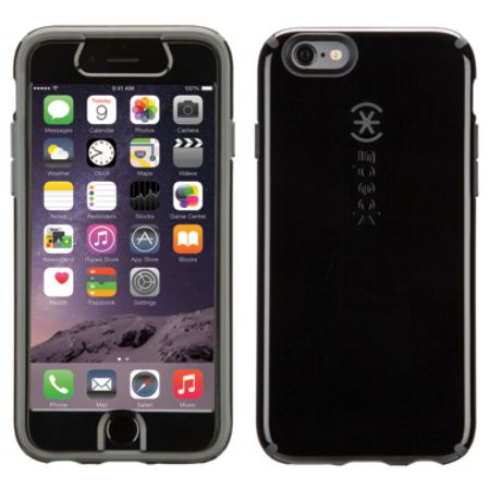 Speck Candyshell Case For iPhone&reg; 6 With Faceplate, Black/Gray