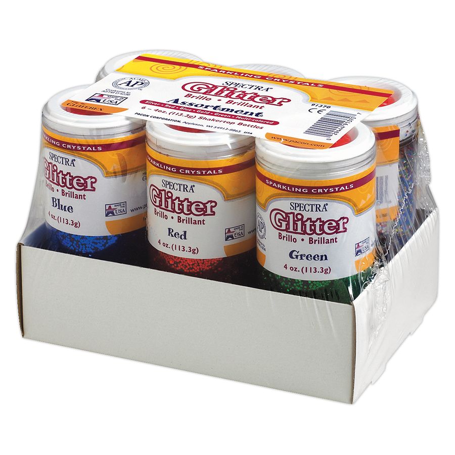 Pacon Glitter Shaker Top Jar Assorted