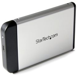 StarTech.com 2.5in Silver USB 2.0 to IDE External Hard Drive Enclosure