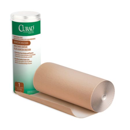 CURAD&reg; Moleskin Rolls, 9" x 4 Yd., Tan, Pack Of 12
