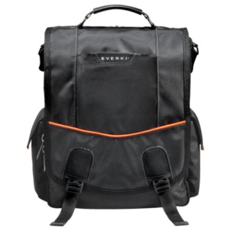 Everki Urbanite Vertical Messenger Bag For 14.1" Laptops, Black