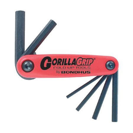 Bondhus GorillaGrip HF9S 7-Piece Fold-Up Tool Set, Metric