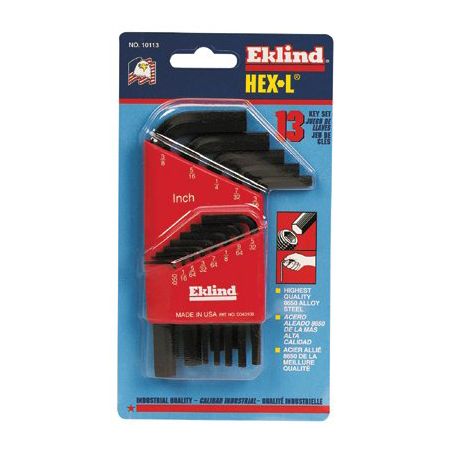 Eklind 13-Piece Short Arm L Hex Key Set