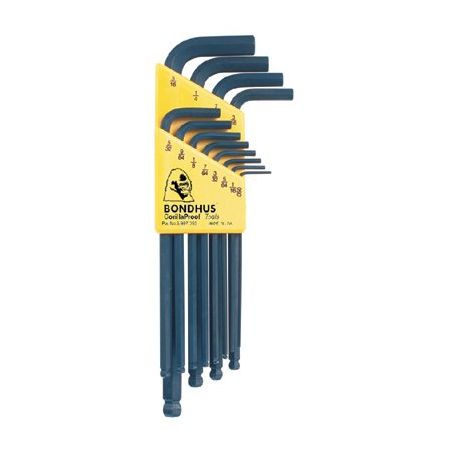 Bondhus 12-Piece Long Arm Ball End L Wrench Hex Key Set
