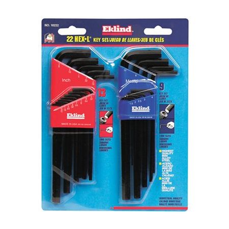 Eklind 13-Piece Long Arm L Hex Key Set