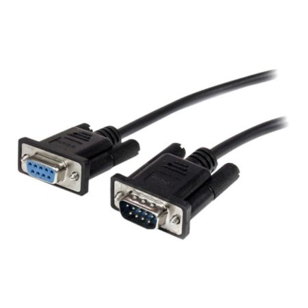 StarTech.com 1m Black Straight Through DB9 RS232 Serial Cable - M/F