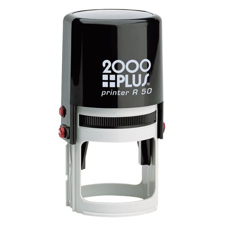 2000 PLUS&reg; Self-Inking Notary Stamp With Microban&reg;, R50 Round, 1 15/16" Diameter Impression