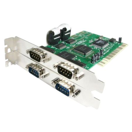 StarTech.com 4 Port PCI RS232 Serial Adapter Card with 16550 UART
