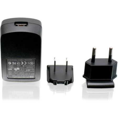 Iogear 1A USB Power Adapter w/US & EU Plugs