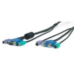 StarTech.com 25 ft Black 3-in-1 PS/2 KVM Extension Cable