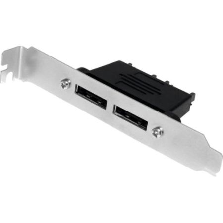 StarTech.com 2 Port SATA to eSATA Plate Adapter - F/M