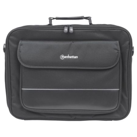 Manhattan Empire II 17" Laptop Briefcase, Black