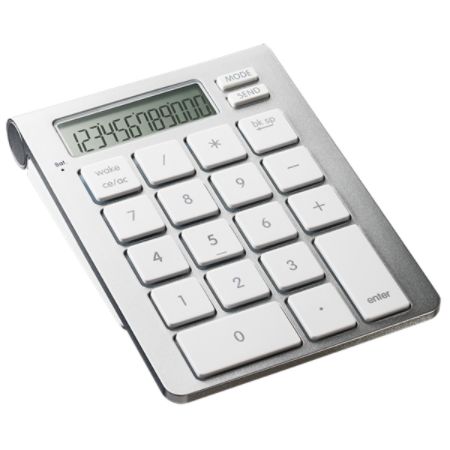 SMK Link iCalc Bluetooth&reg; Calculator And Keypad, Silver