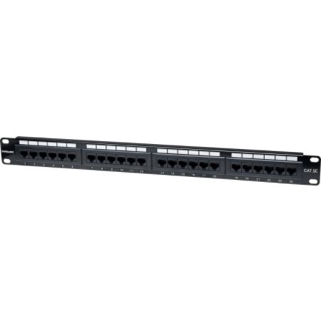 Intellinet Cat5e UTP 24-Port Patch Panel, 1U