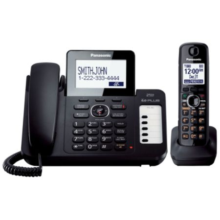 Panasonic&reg; KX-TG6671B 1.9GHz Expandable Corded Phone With Digital Answering System