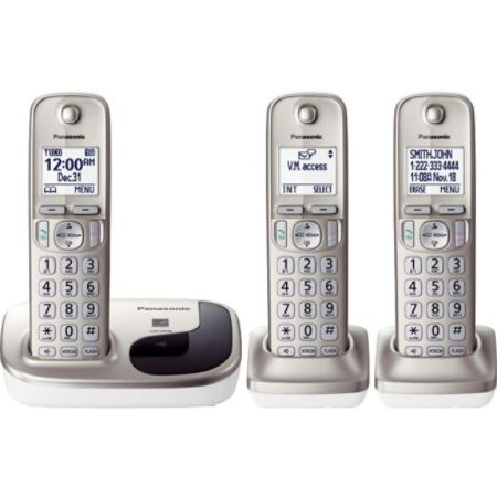 Panasonic KX-TGD213N Expandable Digital Cordless Phone with 2 Handsets
