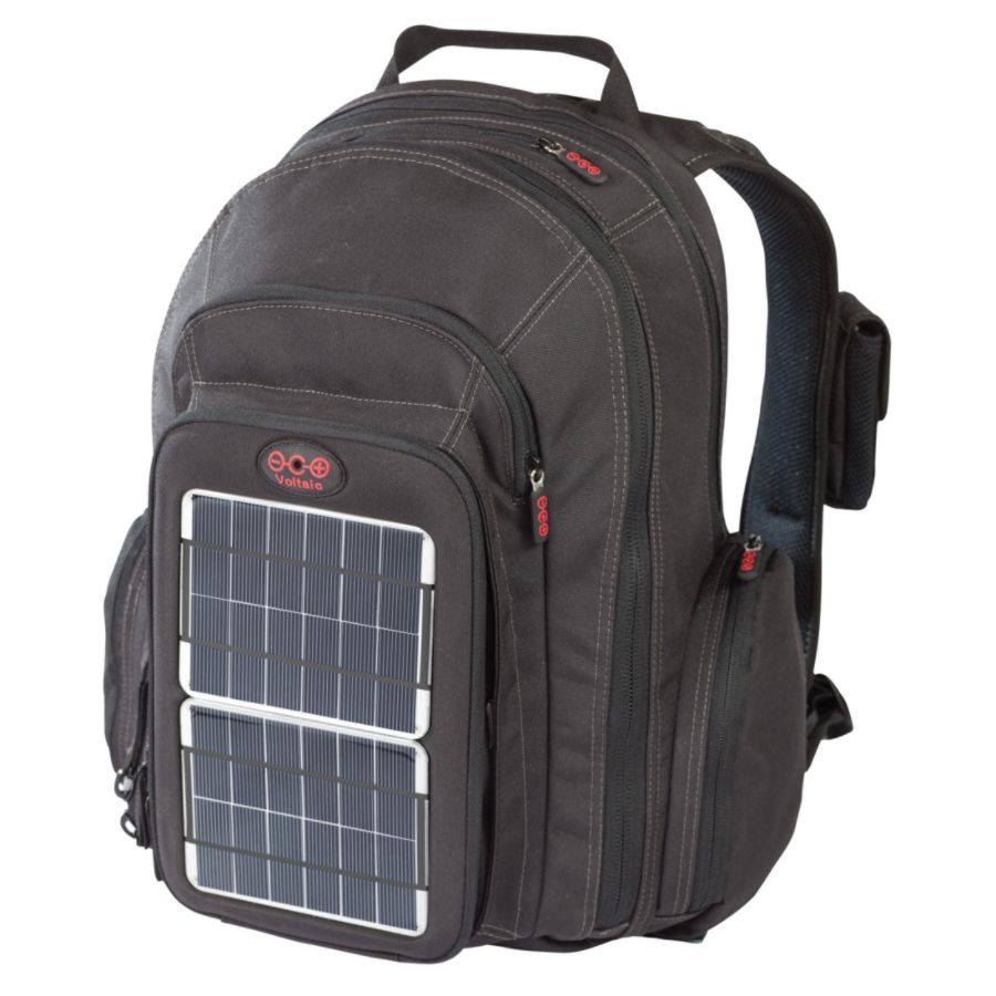 Voltaic&trade; 100% Recycled OffGrid Solar Charging Backpack, Silver