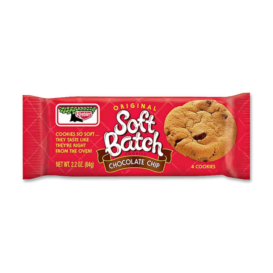 Keebler&reg; Soft Batch&reg; Chocolate Chip Cookies, 2.2 Oz., Box Of 12