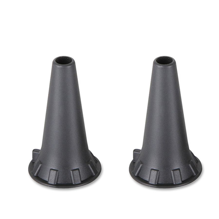 Medline Piccolight Otoscope Ear Speculas, 4.0mm, Black