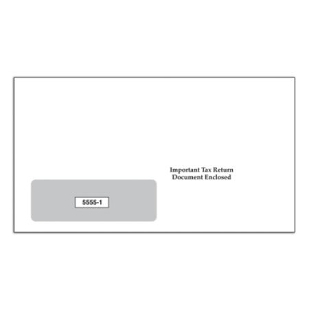 ComplyRight Tax Envelopes, Single Window, For W-2 Tax Forms, 5 5/8" x 9 1/4", White, Pack Of 100