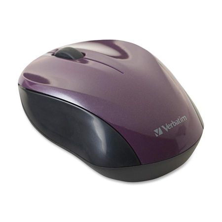 Verbatim 97666 Wireless Optical Notebook Mouse with Nano Receiver Purple
