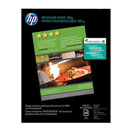 flyer hp glossy brochure professional paper pack lb sheets office