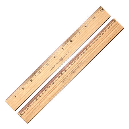 Westcott&reg; 2-Sided Metric Ruler, 1/16"/1 mm Increments
