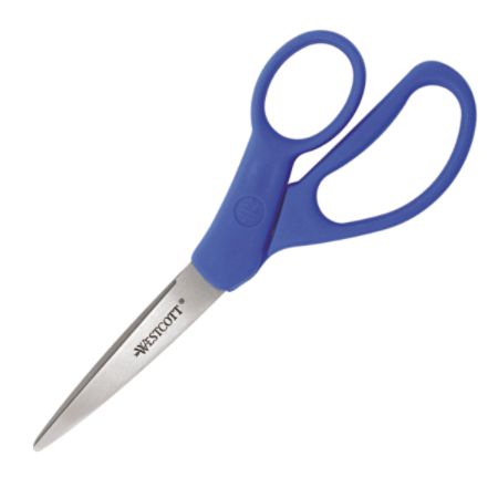 Westcott&reg; All-Purpose Preferred Scissors, 7", Pointed, Blue