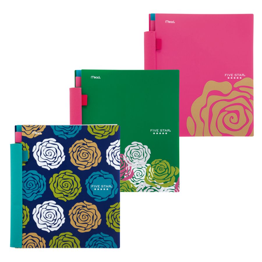 Five Star&reg; Advance&reg; Notebook, 8 1/2" x 11", 2 Subjects, College Ruled, 120 Sheets, Trendy Design