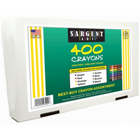 Sargent Art Crayons, Box Of 400