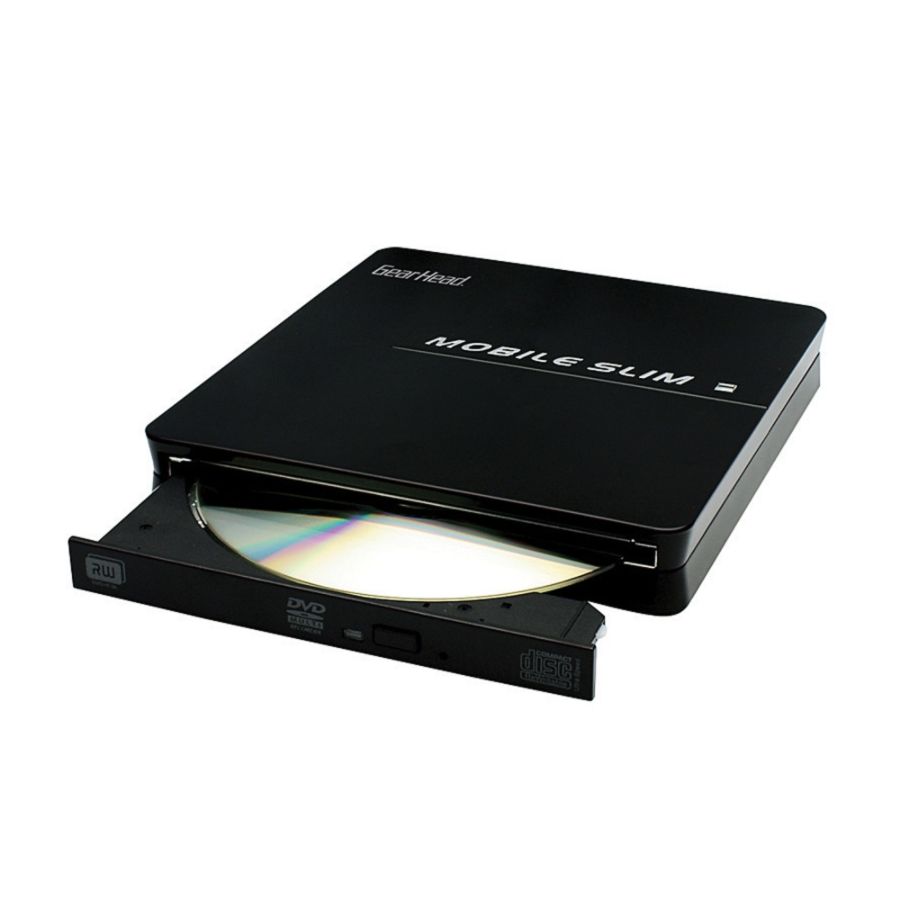 Gear Head 8X Mobile Slim External DVD RW Drive