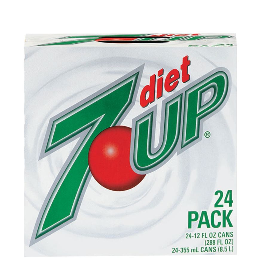 Diet 7-Up Soda, 12 Oz., Case Of 24